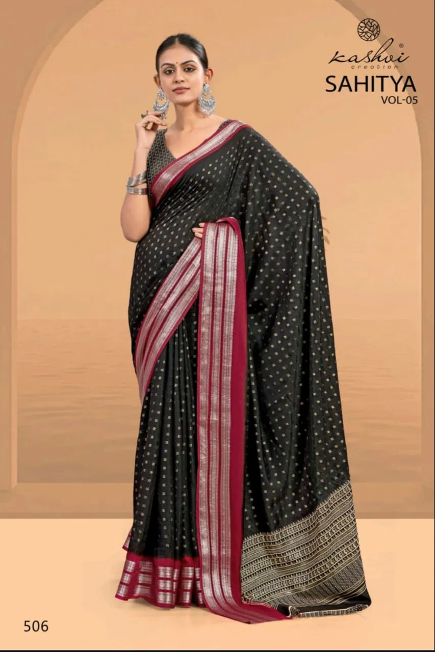 Sahitya Vol 5 By Kashvi Dull Moss Wedding Wear Sarees Wholesale In India
